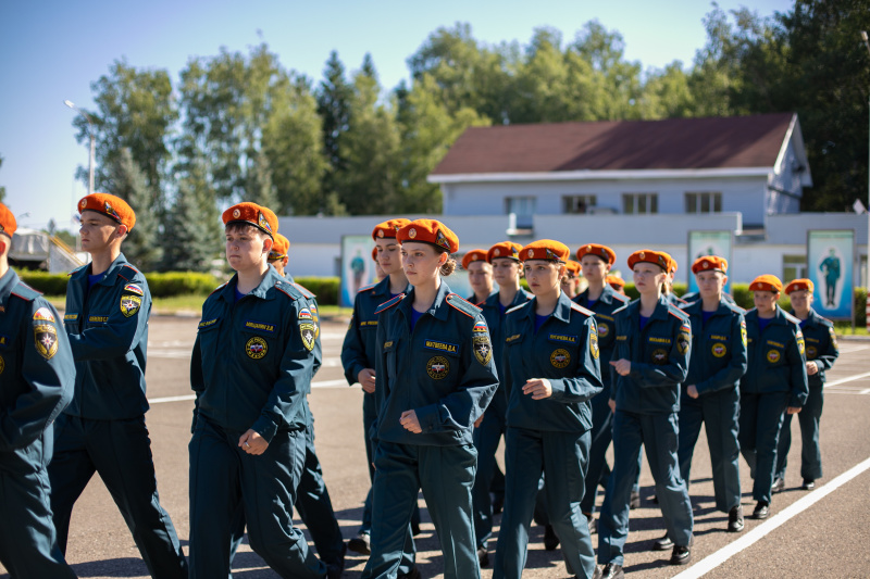 В Ногинском СЦ прошло торжественное открытие ознакомительных сборов с участием учеников кадетского класса «Спасатель» с.Хороль Приморского края.