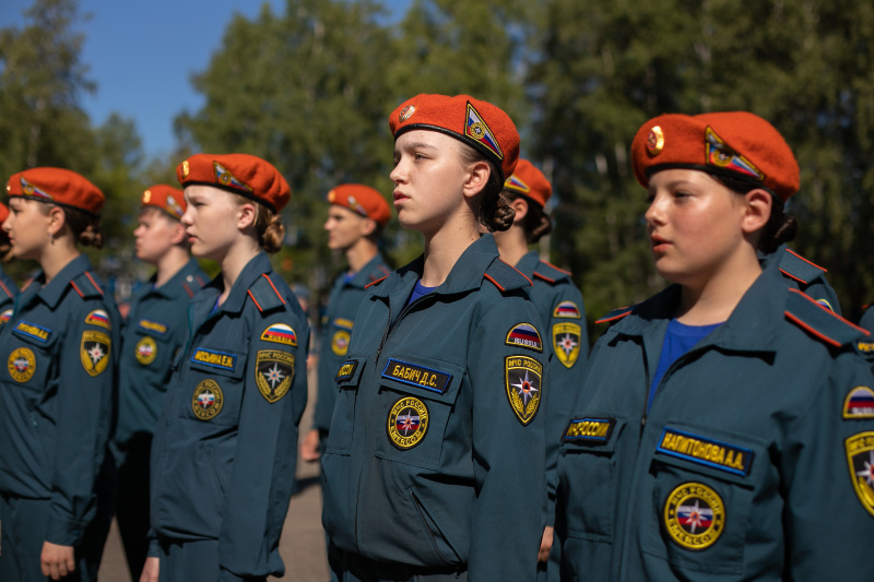 В Ногинском СЦ прошло торжественное открытие ознакомительных сборов с участием учеников кадетского класса «Спасатель» с.Хороль Приморского края.