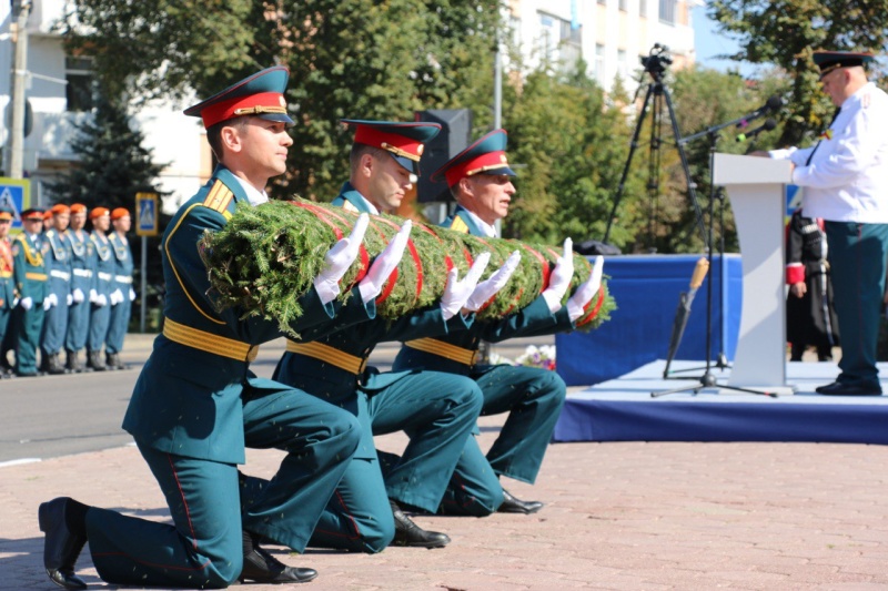 Военнослужащие Ногинского СЦ приняли участие в торжественном митинге, посвященном Дню Богородского округа.