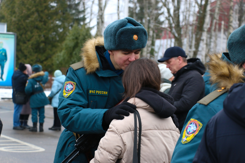 Военная присяга прошла в Ногинском спасательном центре