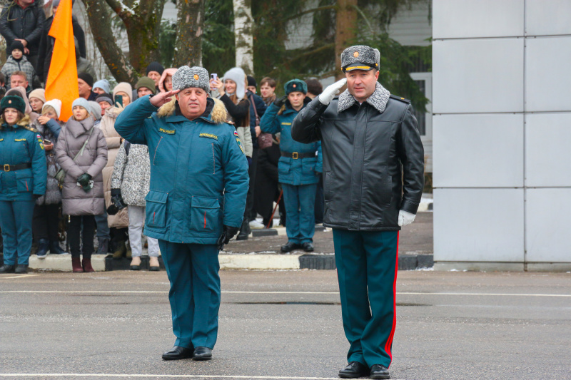 Военная присяга прошла в Ногинском спасательном центре