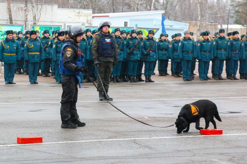 Военная присяга прошла в Ногинском спасательном центре