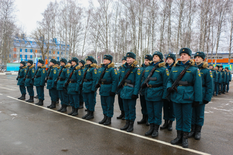 Военная присяга прошла в Ногинском спасательном центре