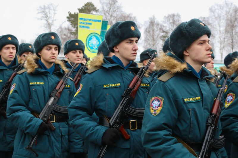 Военная присяга прошла в Ногинском спасательном центре