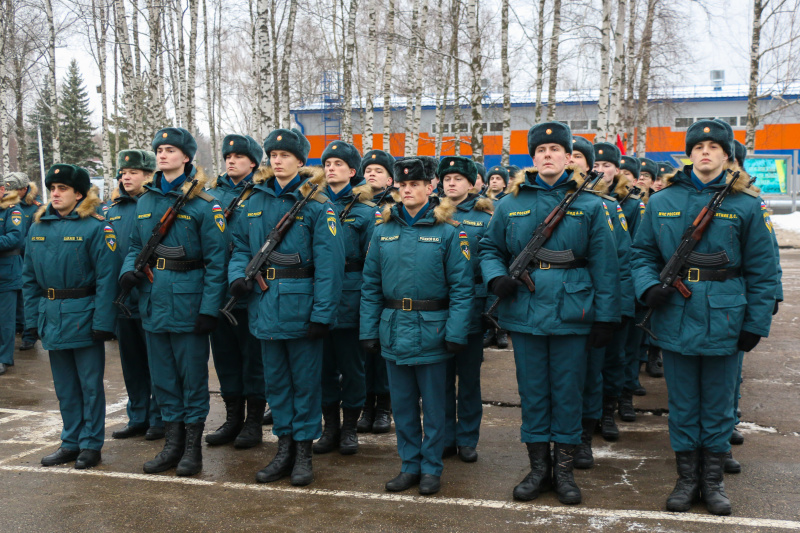 Военная присяга прошла в Ногинском спасательном центре