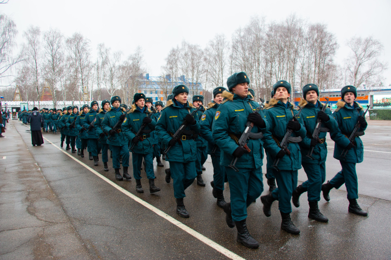 Военная присяга прошла в Ногинском спасательном центре