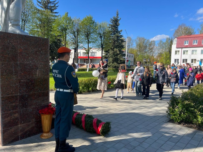 Празднование Дня Победы в Ногинском спасательном центре и на площади Победы