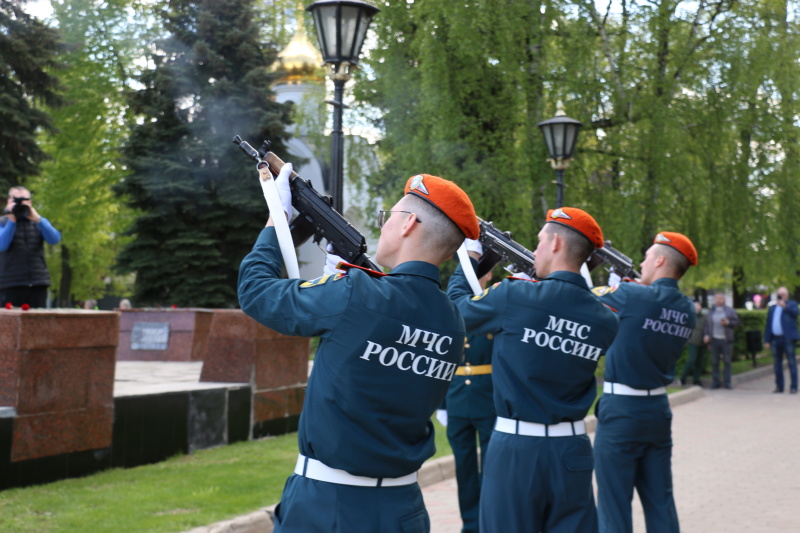 Празднование Дня Победы в Ногинском спасательном центре и на площади Победы