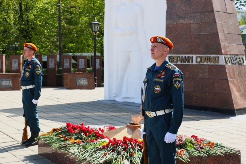 Празднование Дня Победы в Ногинском спасательном центре и на площади Победы
