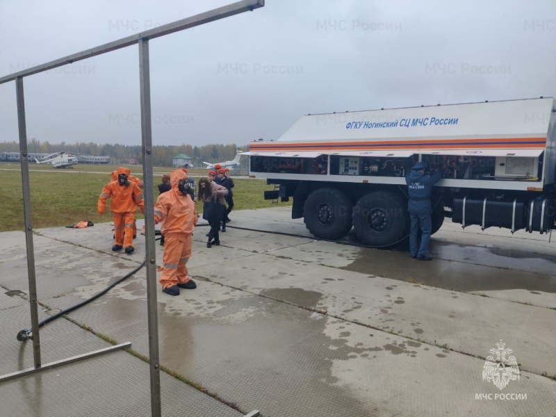 В Ногинском СЦ МЧС России проведены интерактивные занятия с учениками МБОУ «Центр Образования №12»