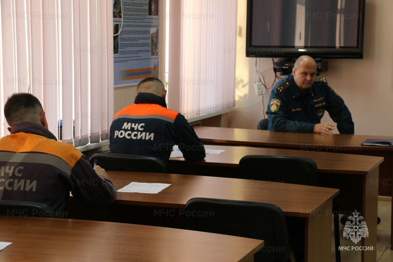 В Ногинском ордена Жукова спасательном центре МЧС России прошли испытания на присвоение, изменение и лишение классной квалификации