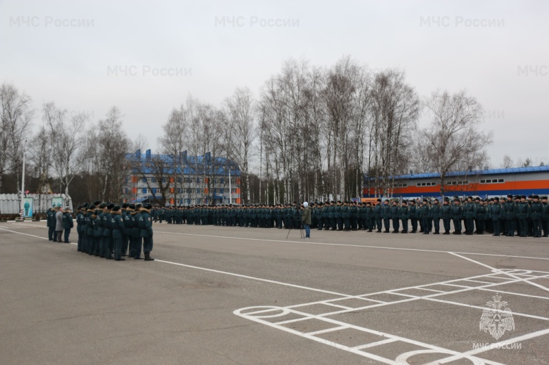 В Ногинском ордена Жукова спасательном центре МЧС России прошло торжественное мероприятие по случаю убытия личного состава в служебную командировку