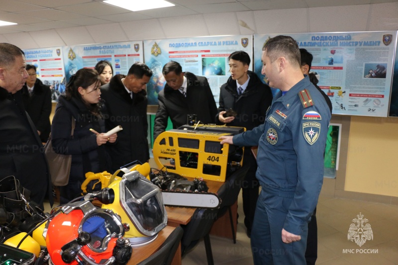9 декабря Ногинский ордена Жукова спасательный центр МЧС России посетила делегация Северной Кореи