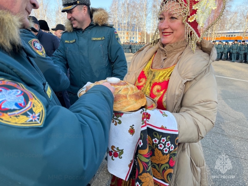 Торжественное мероприятие по случаю прибытия личного состава из служебной командировки