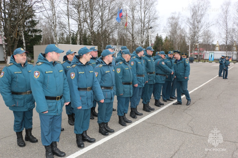 Встреча личного состава, прибывшего со служебной командировки