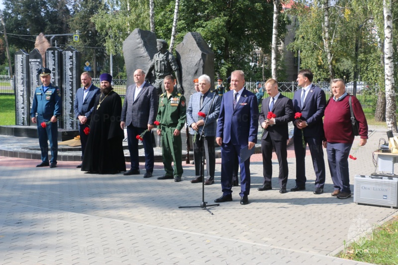 Личный состав Ногинского ордена Жукова спасательного центра принял участие в мероприятии, посвящённом Дню солидарности в борьбе с терроризмом